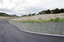 Thumbnail Image of Retaining wall next to new road