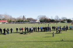 Thumbnail Image of Riccarton Knights (red) play Hornby Panthers (black) at the Halswell Domain