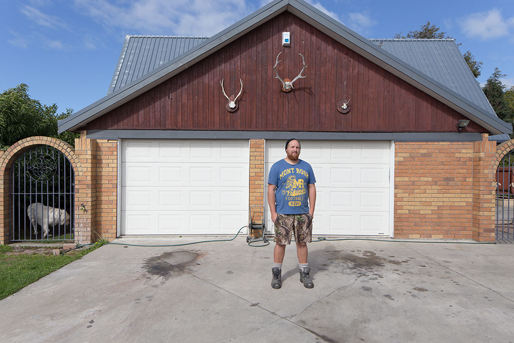 Image of Isaac standing in his driveway. 20/03/2015 10:31