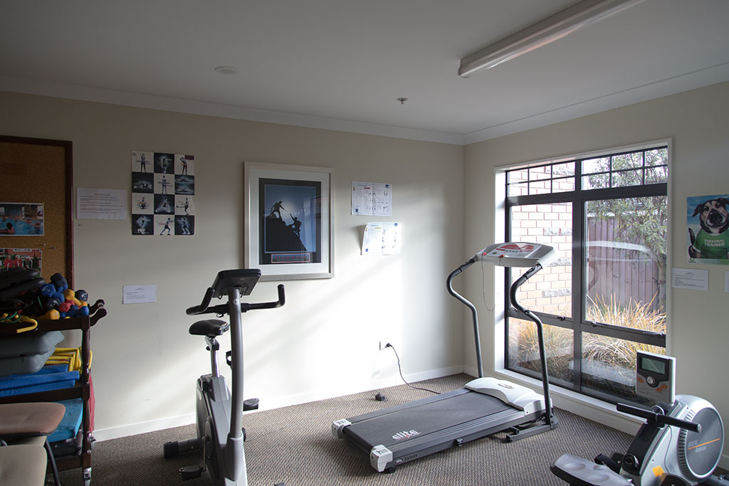 Image of Exercise area, retirement village town house in Aidanfield. 28/07/2015 14:00