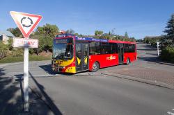 Thumbnail Image of Red bus driving through Westmorland