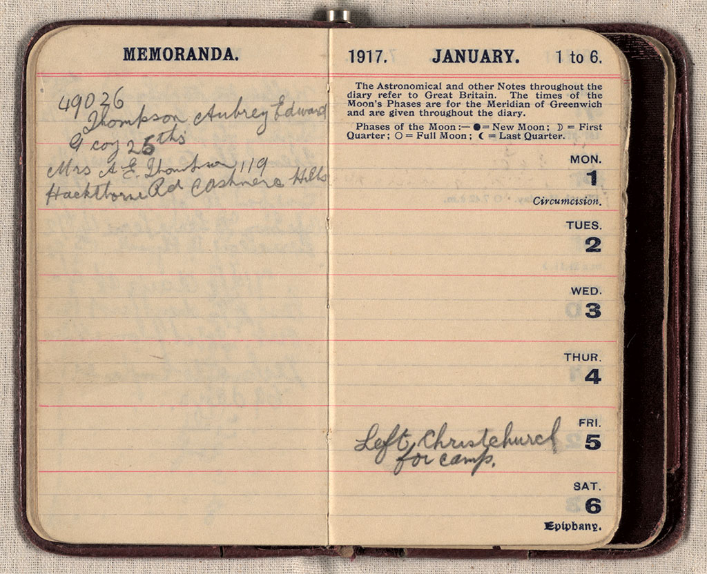 Image of Diary 1917