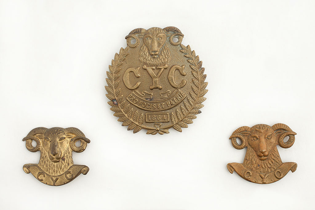 Image of Badge set, 1st Mounted Rifles (Canterbury Yeomanry Cavalry) [circa 1910-1920]