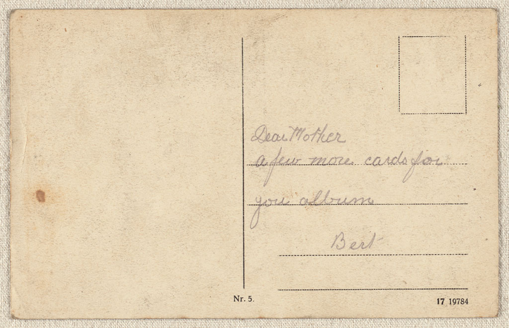 Image of Coln a. Rh. Kaiserglock, postcard, verso. [circa 1910-1920]