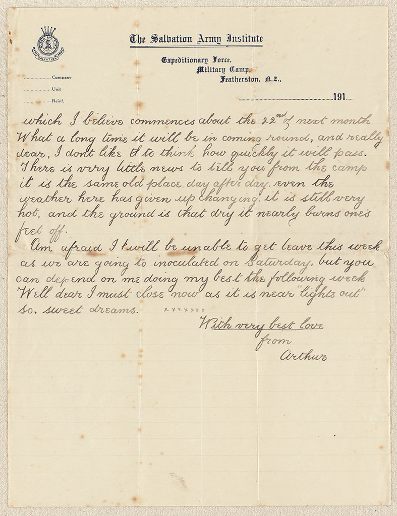 Image of Dearest Cis, …from Arthur Jun 25th, 1917