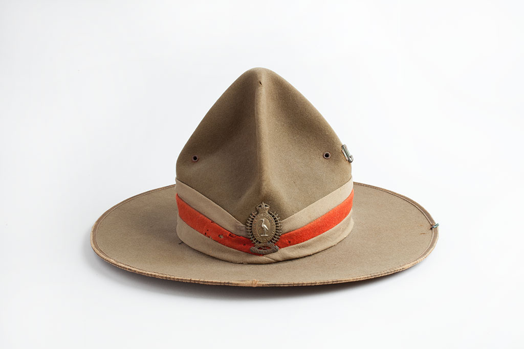 Hat, Felt, Peaked Crown, Type 2 variation [circa 1910-1920]. Barry O'Sullivan collection. 