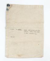 Thumbnail Image of Bag, patient's effects. Michael Piper, 8/1314
