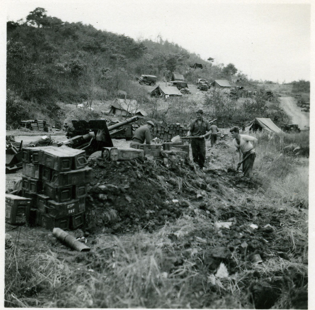Image of Digging into new position 1951-1952.