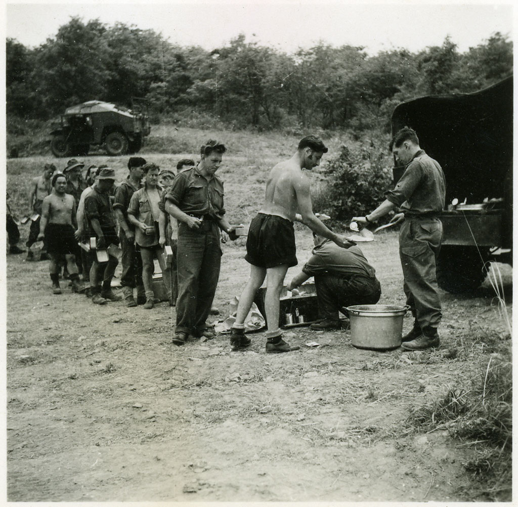 Image of Lunch while in the field 1951-1952.