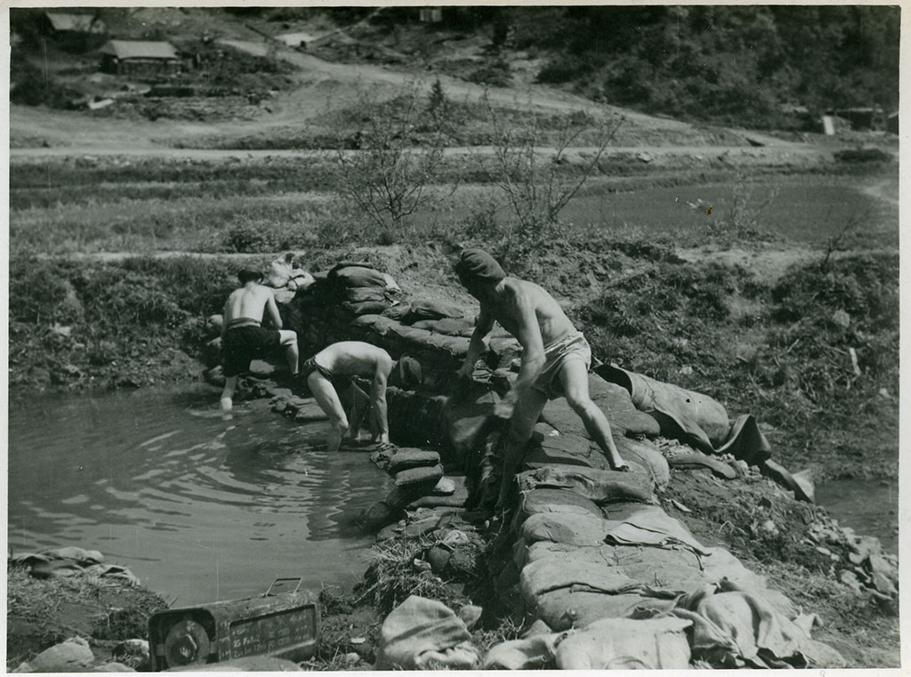 Image of Swimming pool construction 1951-1952.