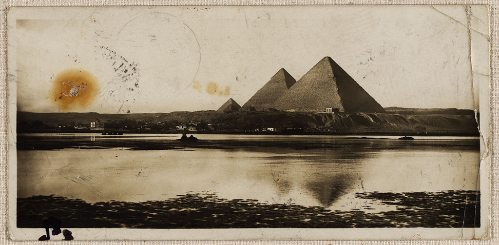 Image of Postcard. Pyramids. Front 1915