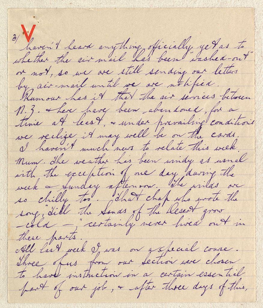 Image of Dear Mum [I. Section, Middle East Forces] 12th. Jan., 1942