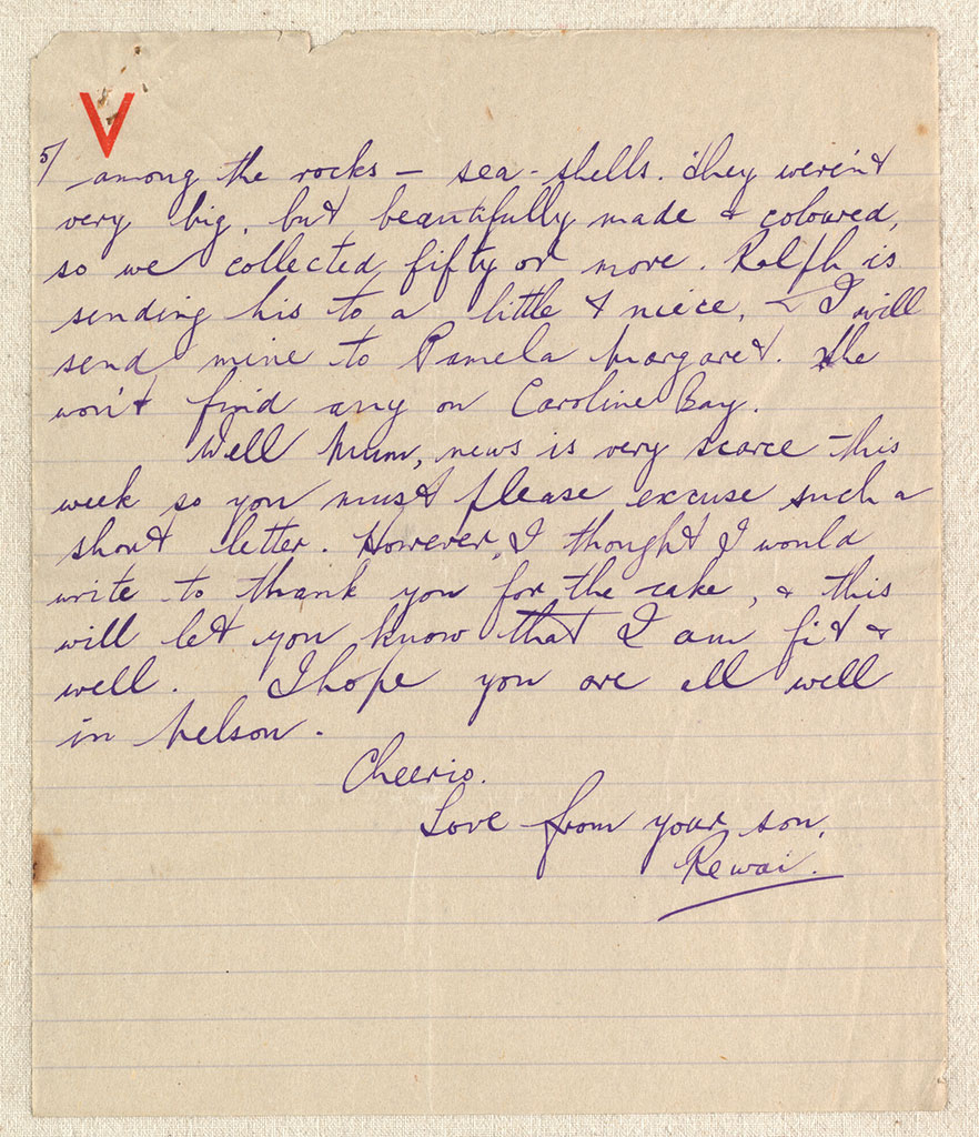 Image of Dear Mum [I. Section, Middle East Forces] 12th. Jan., 1942