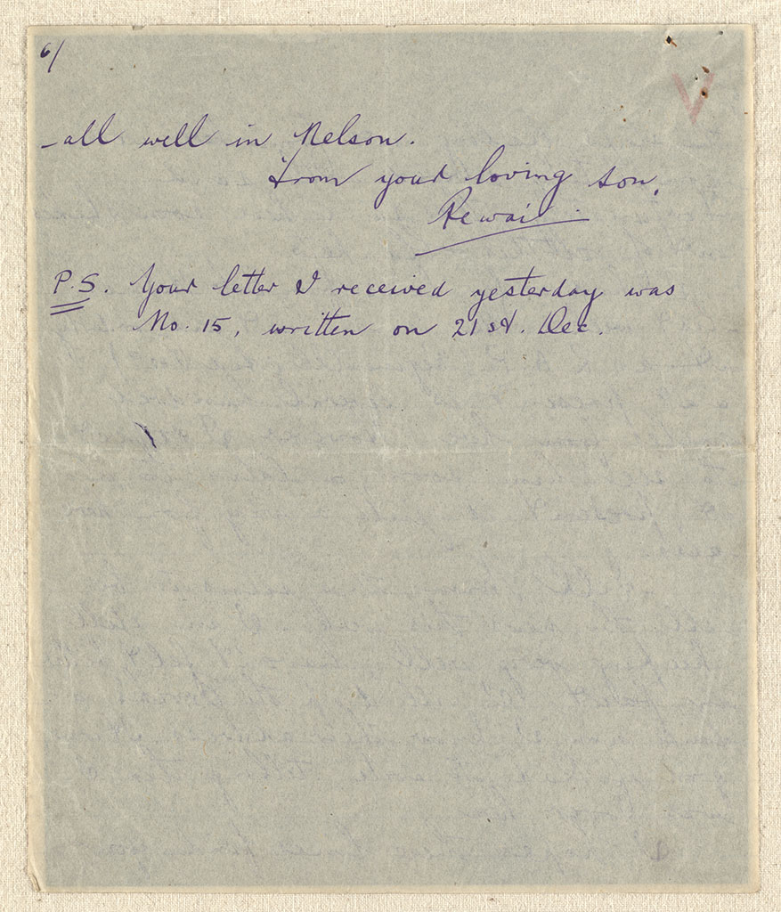 Image of Dear Mum [I. Section, Middle East Forces] 19th Jan., 1942