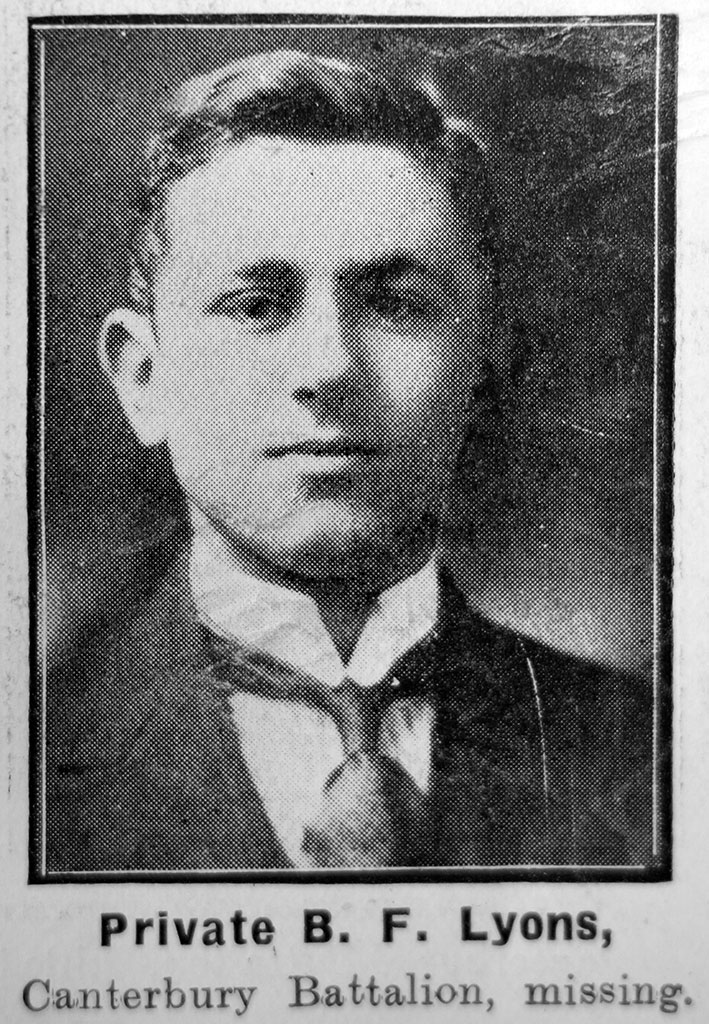 Image of Bernard Fairgray Lyons 23/6/1915