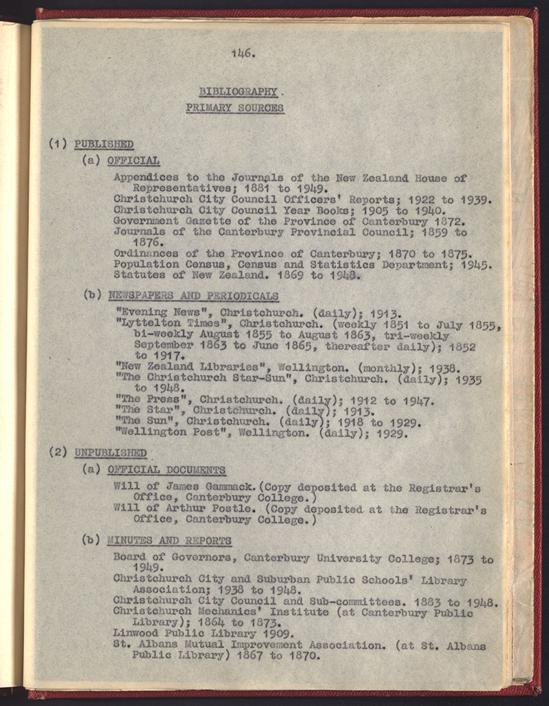 Image of The Christchurch metropolitan library service, 1852-1948 : a critical survey 1950.